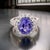 Tanzanite Diamond Ring 14k White Gold 5.30 TCW Certified For Sale - Image 10 of 18