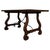 Dining or Console Table in Walnut with Lyre Legs, Spain, 1890s For Sale - Image 10 of 10