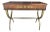 1950s French Restauration Style Desk on Brass Base For Sale