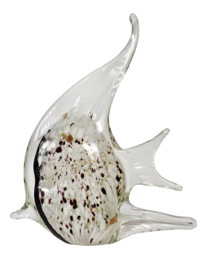 Vintage Large Hand-Blown Glass Art Fish Figurine