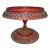 Wood Red Lacquered Pedestal Tray/Table from Thailand, Early 20th Century For Sale - Image 7 of 9