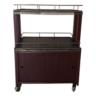 Vintage Serving Cart in Wood For Sale