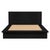 Spritely Home Accent Furniture Halmstad Wood Platform Queen Bed, Black For Sale - Image 4 of 7