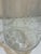 A charming matching set of six vintage clear glass hurricane shades decorated with frosted grape clusters, leaves and...