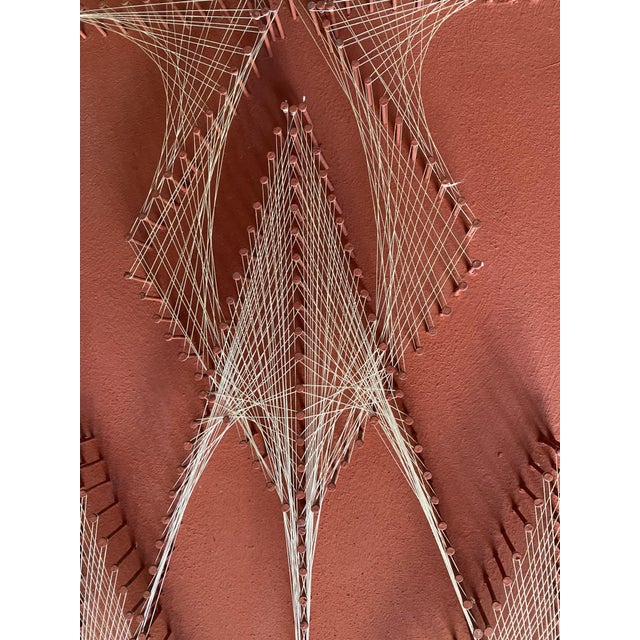 Mid-Century Modern Thread Picture, 1960s For Sale - Image 6 of 7