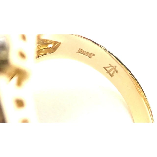Piaget 18k Yellow Gold 3ct Diamond Cocktail Ring, size 5.5 For Sale - Image 12 of 12