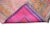 Hand-Knotted Turkish Kurdish Rug Pink Runner. High Pile Tribal Short Runner 2′8″ × 10′2″ For Sale - Image 11 of 12