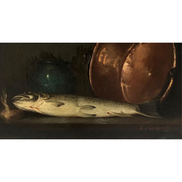 Cocquerel, Still Life, 1800s, Oil on Canvas For Sale - Image 5 of 9