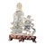 Antique Hand Carved Chinese Guan Yin Child Clear Rock Crystal Sculpture Statue For Sale