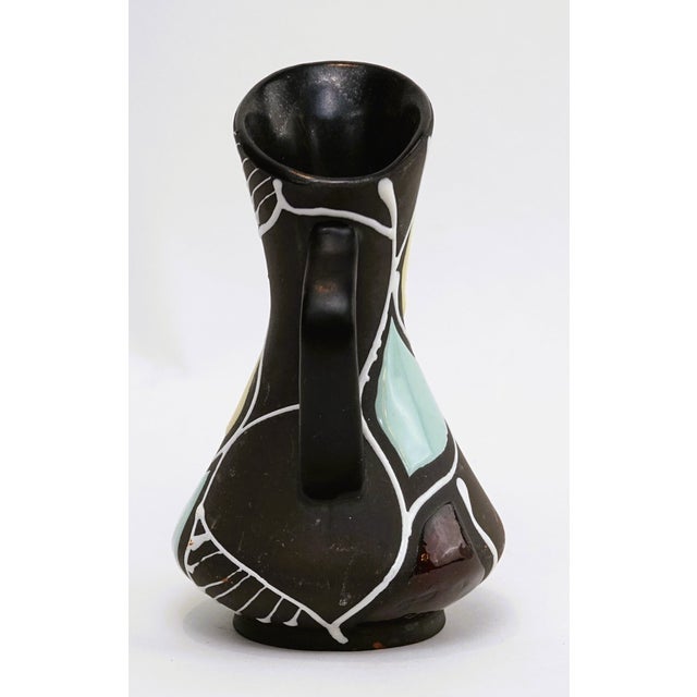Mid-Century Modern Trinidad Pitcher Vase by Bodo Mans for Bay Keramik, West Germany, 1960s For Sale - Image 3 of 8