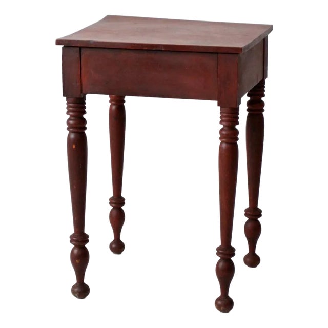 Antique Primitive Side Table For Sale