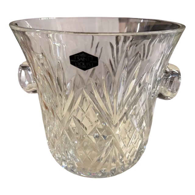 St Louis Crystal Champagne Bucket, 1940s For Sale