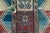 1890s Borchelu Bordjalou Rug Abrush Hand-Knotted Kazak Medallions Blue Wool Pile Rug - 4’11” X 7’4” For Sale - Image 4 of 10