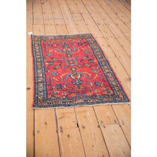 Raspberry Red Vintage Lilihan Rug For Sale - Image 8 of 9