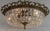 Vintage Spanish Brass and Crystal Ceiling Lamp, 1950s For Sale - Image 11 of 14
