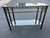 Faux Bamboo Bronze Metal and Glass Sofa Table For Sale - Image 12 of 18