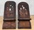 Late 20th Century Vintage African Mahogany Elephant & Giraffe Carved Slipper Chairs - A Pair For Sale - Image 5 of 12