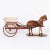 Large Vintage Toy Horse and Cart For Sale - Image 4 of 12