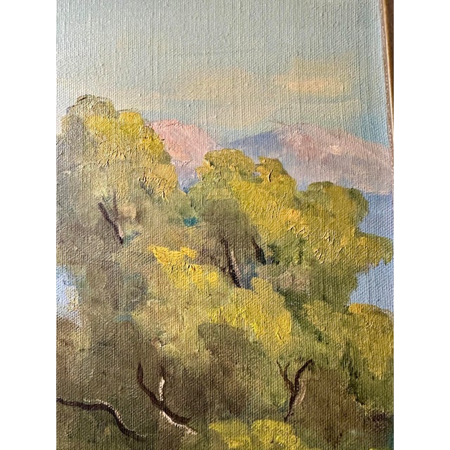 1964 Mid-Century Modern Desert Landscape Oil Paintings - a Pair For Sale - Image 9 of 12