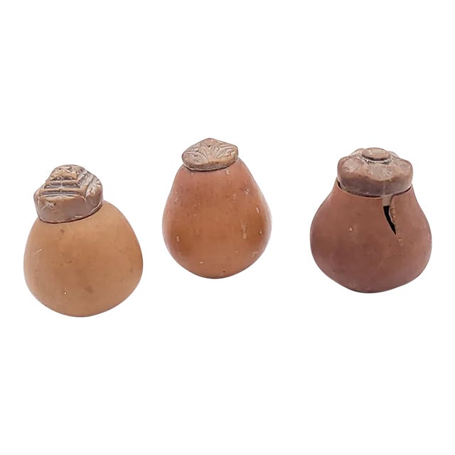 Group of Three Seed Pod Storage Containers, Probably Se Asian, 19th Century For Sale