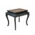 Vintage Chinese Black Relief Floral Carving Apron Claw Legs Side Console Table For Sale In San Francisco - Image 6 of 12