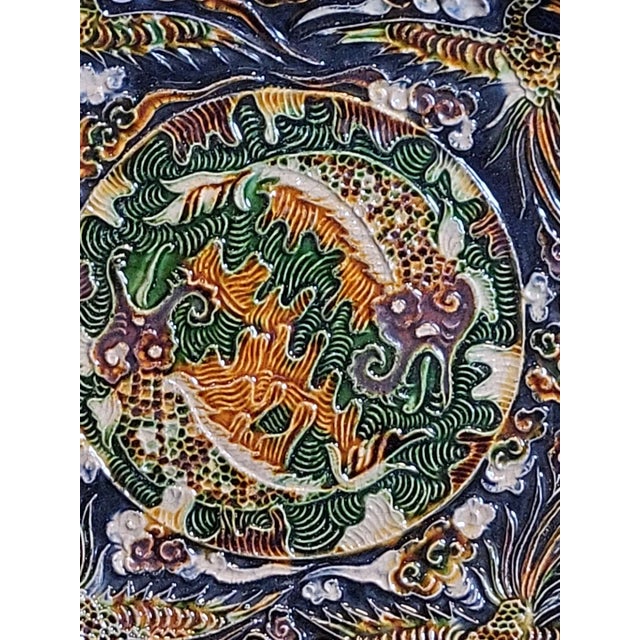 Chinese Antique Chinese Tang Sancai Porcelain an Enamel Plate For Sale - Image 3 of 11