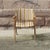 Vintage Scandinavian Style Armchair with Striped Upholstery For Sale - Image 4 of 4