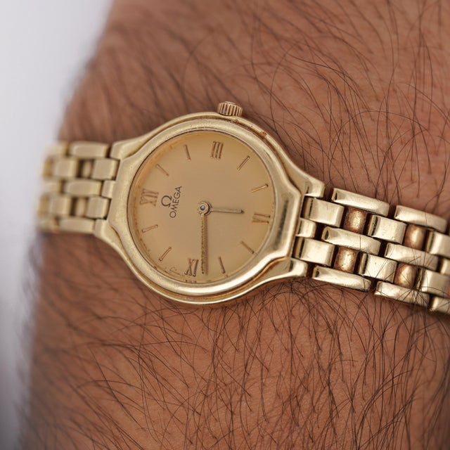 OMEGA オメガ DE VILLE デビル レザーベルト SS 手巻き