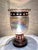 Mid 20th Century Mid 20th Century Brutalist Derflingher Style Blackened Copper Iridescent Caged Glass Hurricane Lamp For Sale - Image 5 of 12