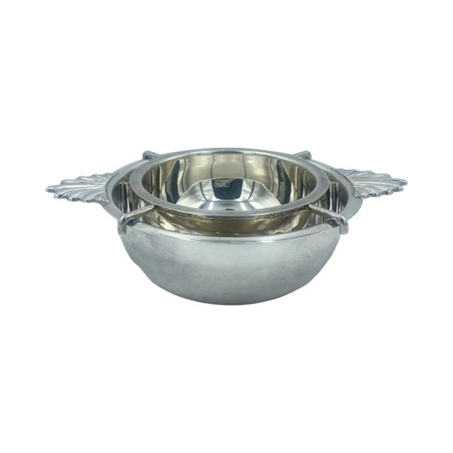 Mid 20th Century Vintage the 21 Club Nyc Restaurant Silverplate Caviar Bowl New York For Sale - Image 5 of 13