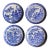 Spode Blue Room Collection Plates in the Willow Pattern Series - Set of Four For Sale