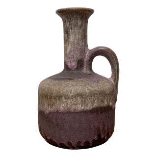 Brutalist Fat Lava Pottery Vase from Ruscha, West Germany, 1960s For Sale