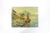 Fabulous nautical scene of a marina or dock with boats. The painting is in good vintage condition, but was varnished and...