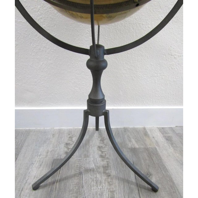 Replogle World Globe World Classic Series With Iron & Wood Stand For Sale - Image 10 of 12