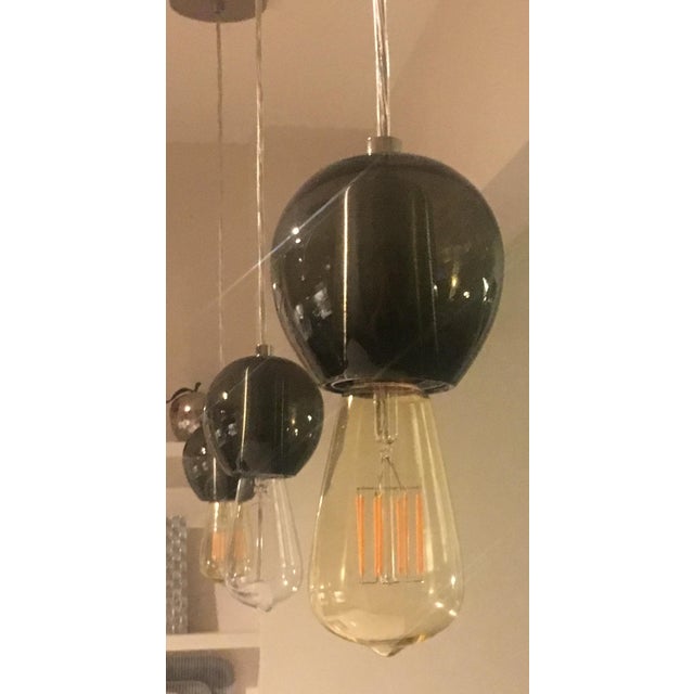 Organic Modern Exposed Socket Monopoint Pendant Trio Lights by Tracy Glover - Set of 3 For Sale - Image 4 of 12