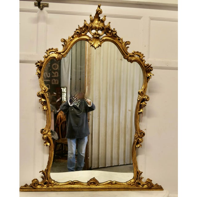 Stone Italian Marble Top Console Table and Mirror Set, 1890s, Set of 2 For Sale - Image 7 of 13