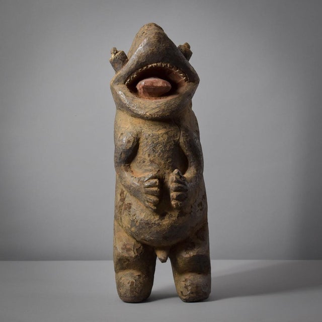 Early 20th Century Mambila Crocodile Figure Tadep Cameroon For Sale In Denver - Image 6 of 11