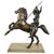 Tommaso Campajola, Indian Warrior on Horseback with Lancia and Fair, 1920s, Bronze & Marble For Sale - Image 6 of 16