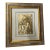 Late 20th Century Italian Framed Gold-Toned Relief Plaque of Madonna and Child by Sergio Verginelli. For Sale