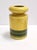Postmodern Blue and Yellow Glazed Vase and Bottles attributed to Parravicini, 1970s, Set of 3 For Sale - Image 6 of 15