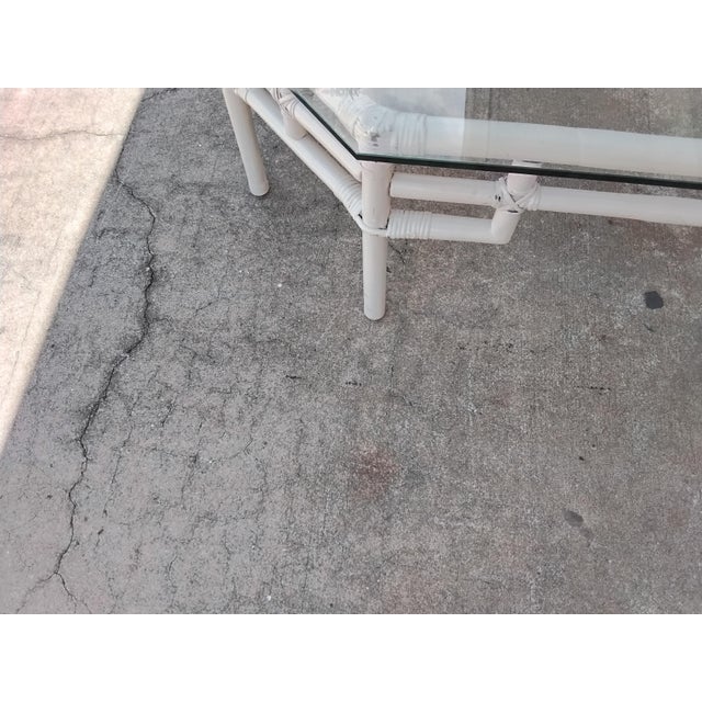 1960s Hollywood Regency Faux Bamboo Cocktail Table For Sale In Naples, FL - Image 6 of 9