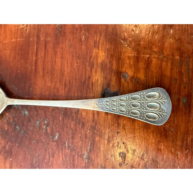 Metal Mid 20th Century Romance by Bjorn Rosenthal Sterling Silver 925 Soup Spoon For Sale - Image 7 of 11