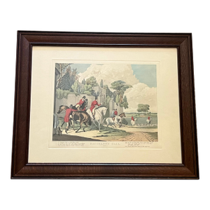 Francis Calcraft Turner’s Bachelor’s Hall Series Lithograph Plate 1 - Beautiful Oak Frame