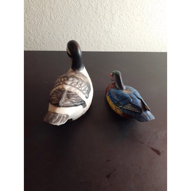 1980s Jasco Decoy Duck Figurines- Set of 2 For Sale - Image 4 of 8