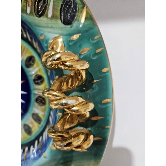 Ceramic Plate from H. Bequet Quaregnon, Belgium, 1950s For Sale - Image 13 of 15