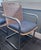 Chromcraft Set of 4 Attributed Chromcraft Cantilever Chairs With Wicker Backrest For Sale - Image 4 of 12