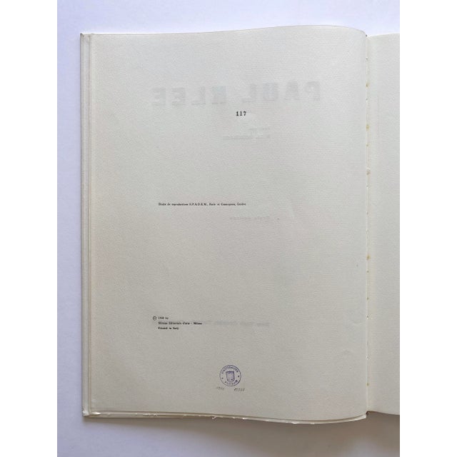 This Paul Klee very rare vintage 1958 limited first edition fine art pochoir prints portfolio extra large hardcover Mid...