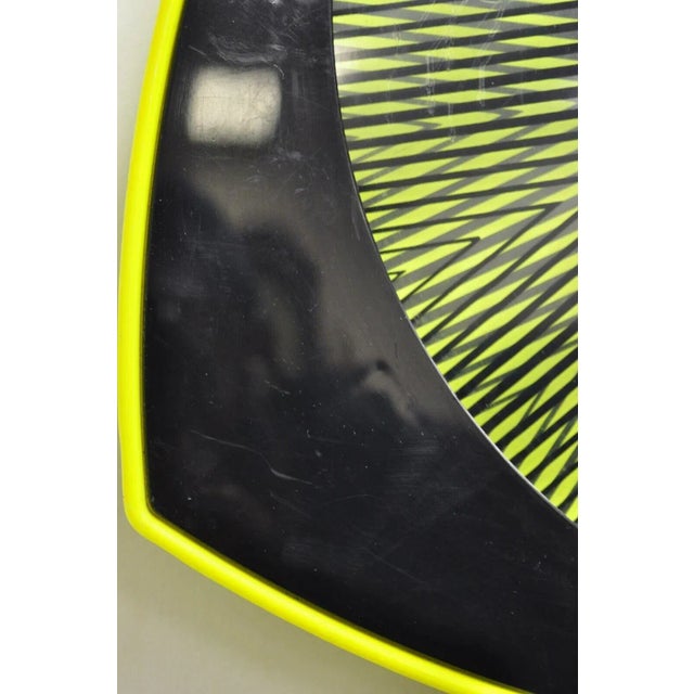 Late 20th Century Vintage 1996 Rabbit Tanaka Lumaseries CyberSpace Neon Green Kinetic Wall Art (B) For Sale - Image 5 of 11