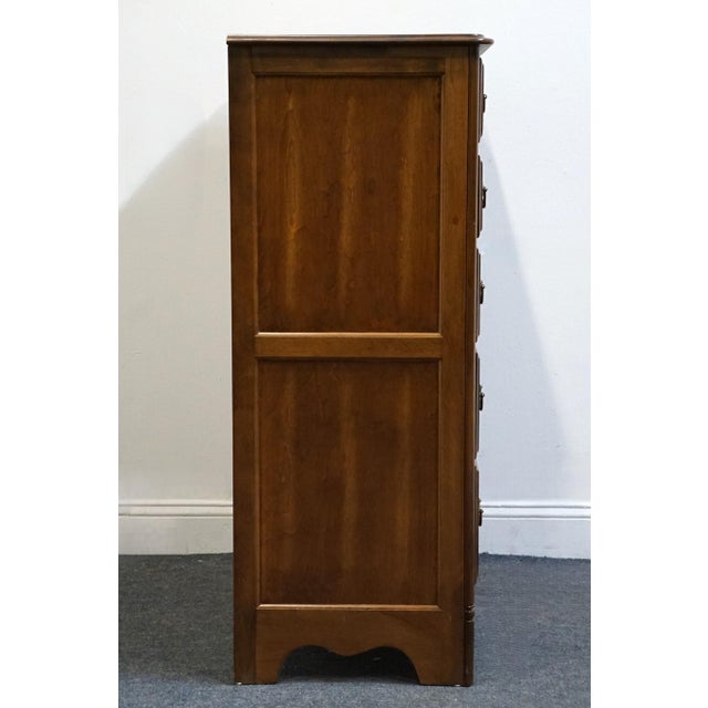 Late 20th Century Ethan Allen Country Manor Collection Country French 34" Chest of Drawers Baguette Finish For Sale - Image 9 of 11