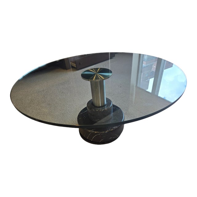 Acerbis Menhir Glass Coffee Table For Sale